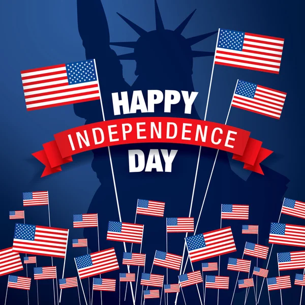 Fourth of july independence day — Stock Vector