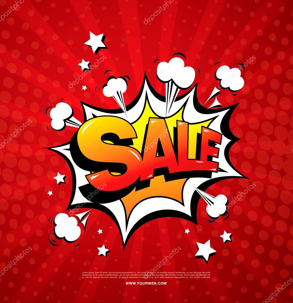 Sale speech bubble. Vector Illustration