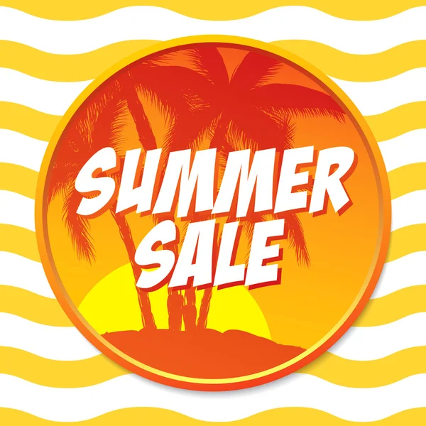 Summer sale template banner — Stock Vector