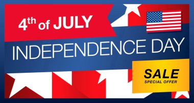 Bağımsızlık günü satışı büyük başlığı 