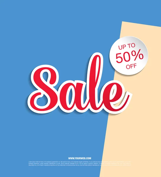 Sale banner, poster. Sale tag. — Stock Vector