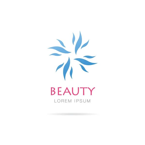 Szépség logo tervezés — Stock Vector