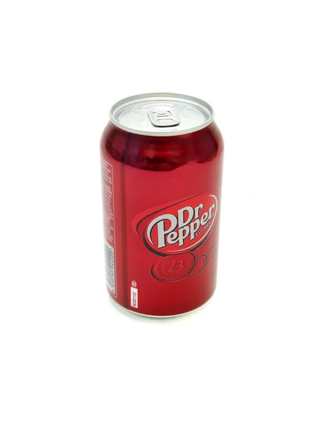 Dr. Pepper Bottle Can Isolated — Stock Photo, Image