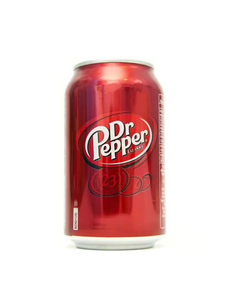 Dr. Pepper Bottle Can Isolated — Stock Photo, Image