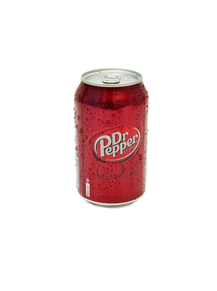 Dr. Pepper Bottle Can Isolated — Stock Photo, Image