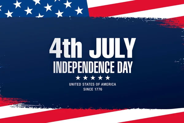 Четвертого липня Дня незалежності — стоковий вектор