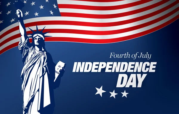 Fjärde juli självständighetsdagen — Stock vektor