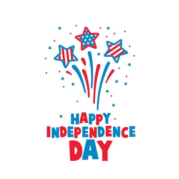 Fourth of July Independence Day — Stock Vector