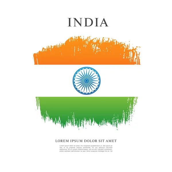 Dia de independência de Índia . —  Vetores de Stock
