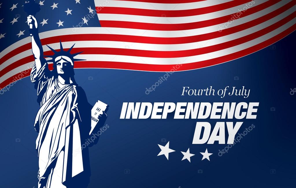 Fourth of July Independence Day. Vector Illustration
