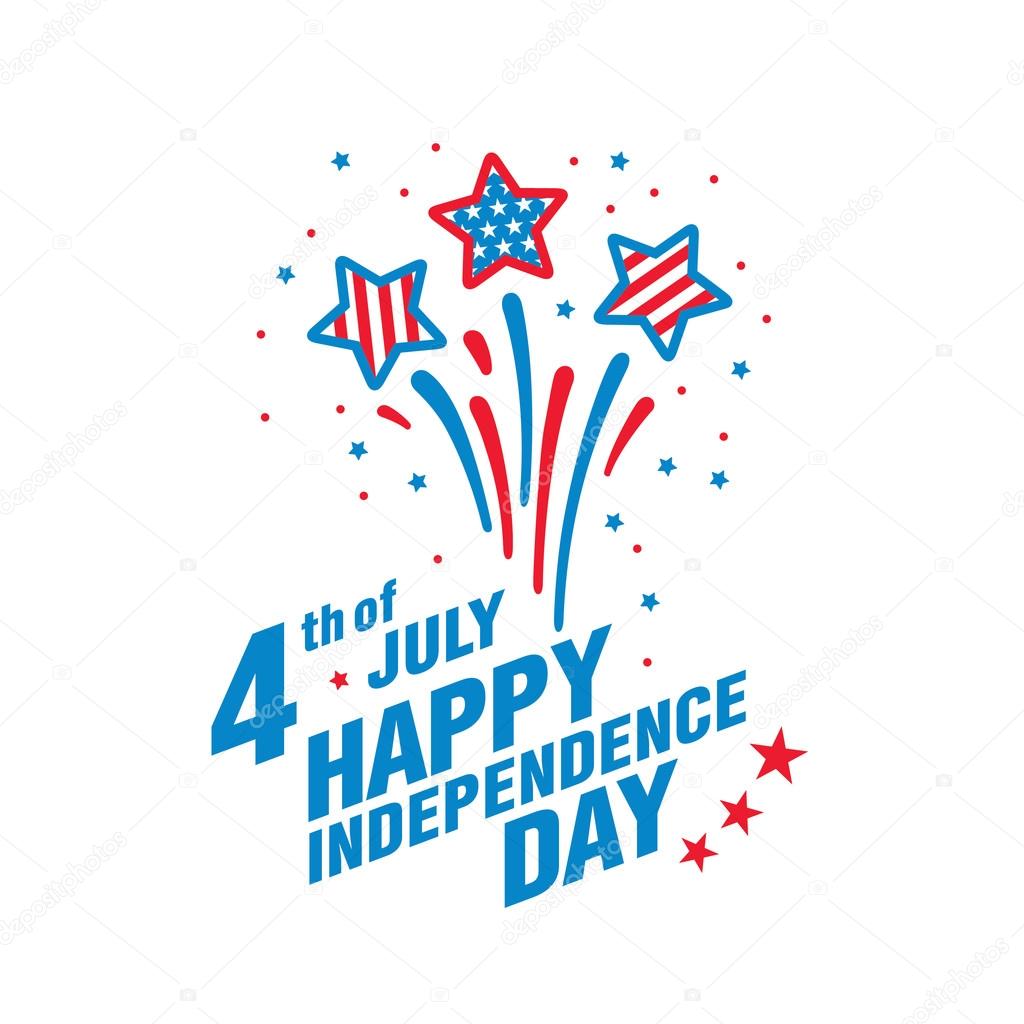 Fourth of July Independence Day. Vector Illustration