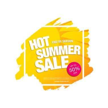 yaz satış şablonu afişi