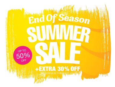 yaz satış şablonu afişi