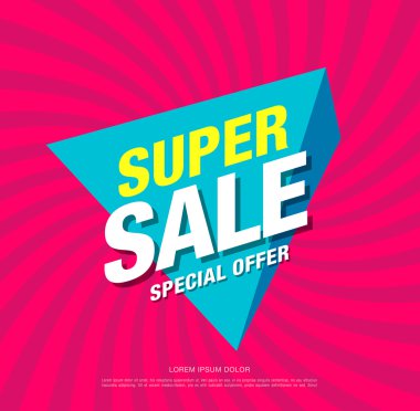 Süper satış afiş, poster. 