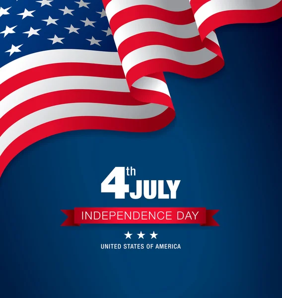 4 de julho dia da independência — Vetor de Stock