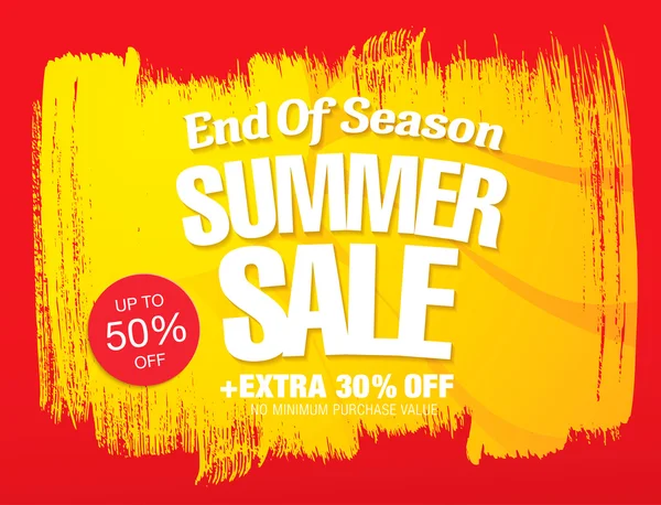 yaz satış şablonu afişi