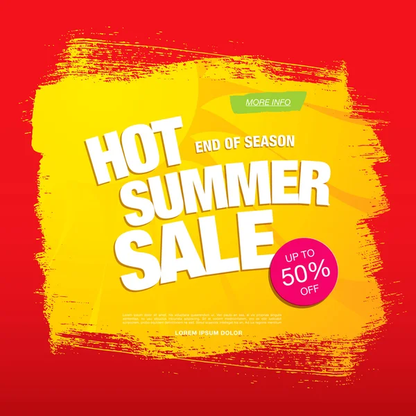 Summer sale template banner — Stock Vector