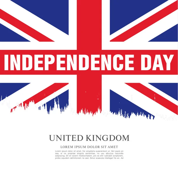 Självständighetsdagen av Storbritannien — Stock vektor