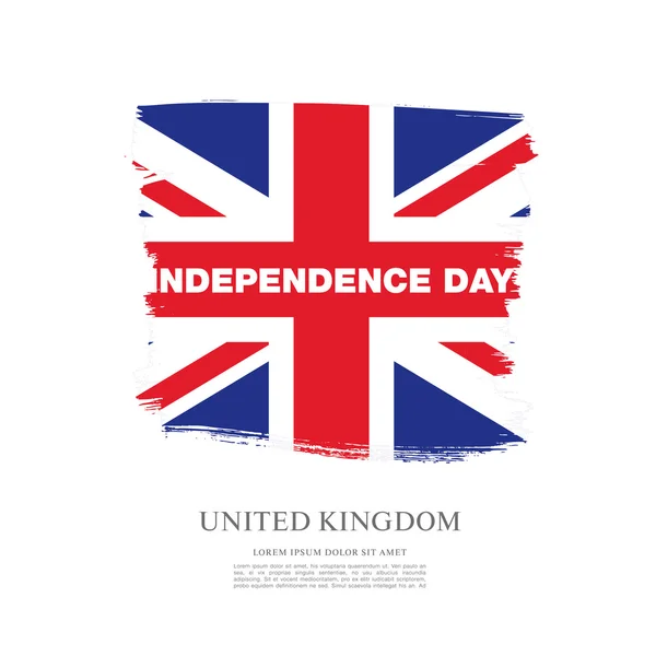 Día de la Independencia del Reino Unido — Vector de stock