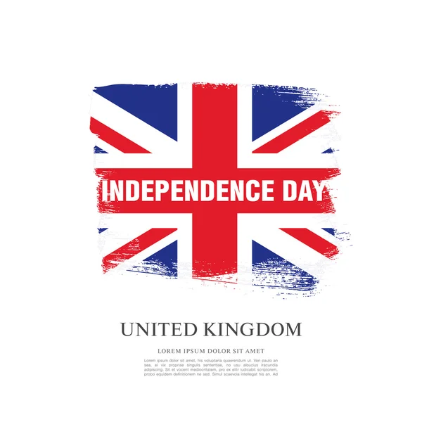 Självständighetsdagen av Storbritannien — Stock vektor