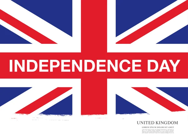 Den nezávislosti Spojeného království. — Stockový vektor
