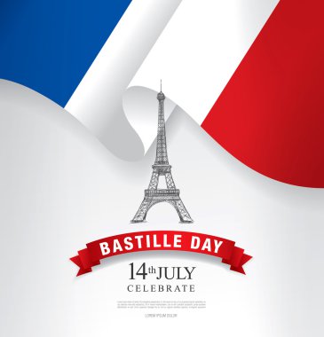 Fransa. 14 Temmuz th. Mutlu Bastille günü.