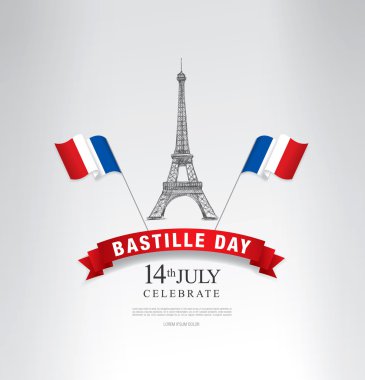 Fransa. 14 Temmuz th. Mutlu Bastille günü.