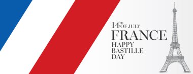 Fransa. 14 Temmuz th. Mutlu Bastille günü.