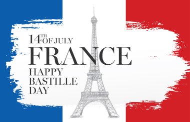 Fransa. 14 Temmuz th. Mutlu Bastille günü.