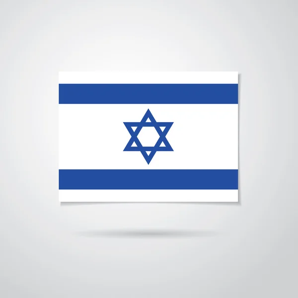 Vlag van Israël ondertekenen — Stockvector