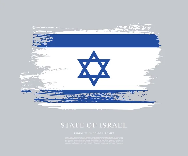Flagga Israel bakgrund — Stock vektor
