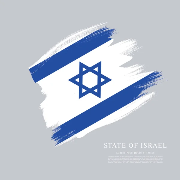 Latar Belakang Bendera Israel - Stok Vektor