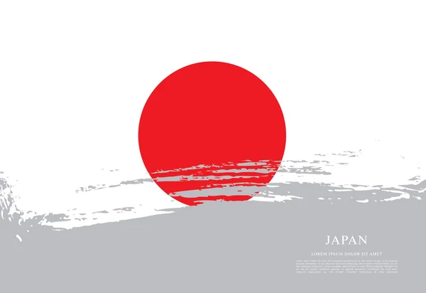 พื้นหลังธงของญี่ปุ่น — ภาพเวกเตอร์สต็อก