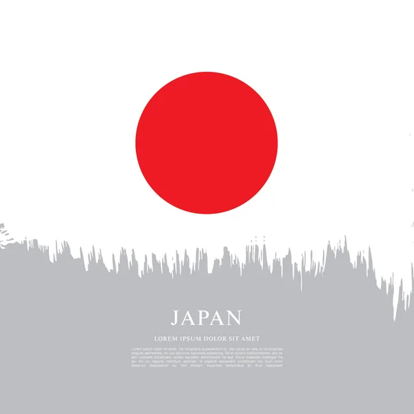 Drapeau du Japon Contexte — Image vectorielle