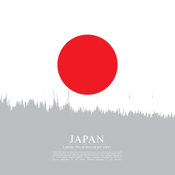 พื้นหลังธงของญี่ปุ่น — ภาพเวกเตอร์สต็อก