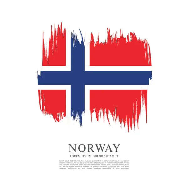 Norge flagga bakgrund — Stock vektor