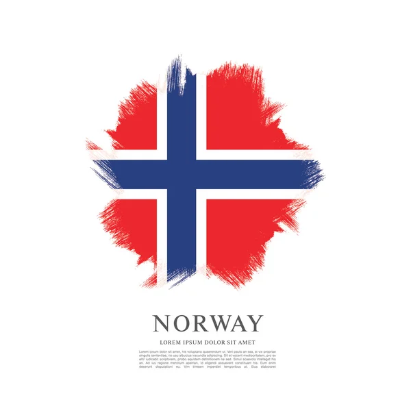 Norwegische Flagge Hintergrund — Stockvektor