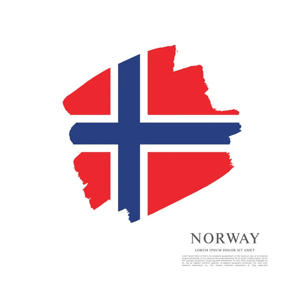ノルウェーの旗の背景 — ストックベクタ