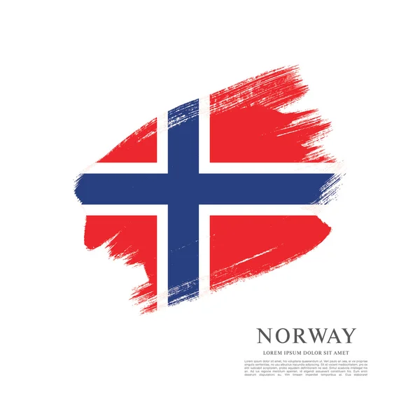 Norway bandeira fundo — Vetor de Stock