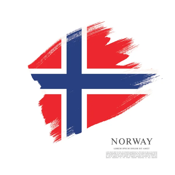 Norvegia sfondo bandiera — Vettoriale Stock