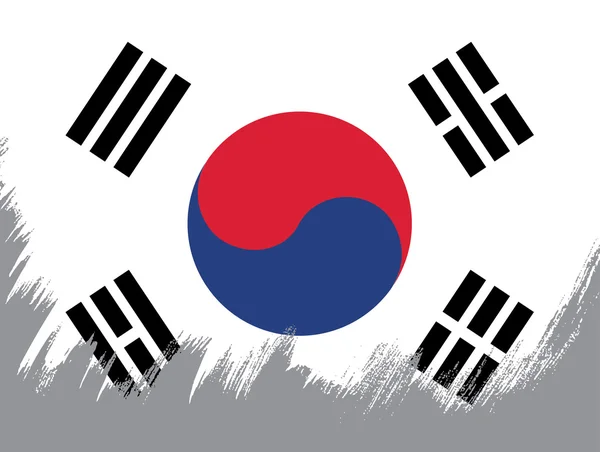 Sydkoreas flagga — Stock vektor