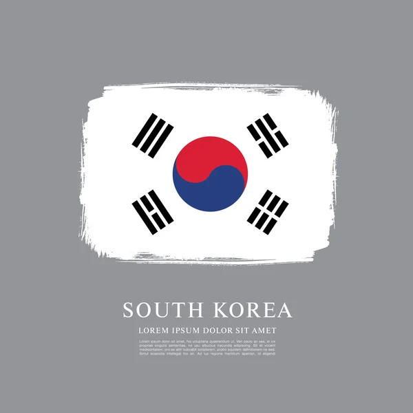 Bendera korea selatan - Stok Vektor