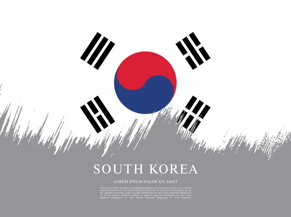 Bendera korea selatan - Stok Vektor