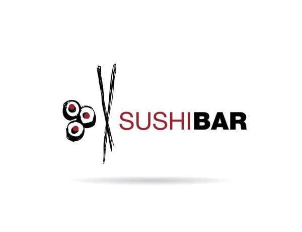 Logo de la barra de sushi — Archivo Imágenes Vectoriales