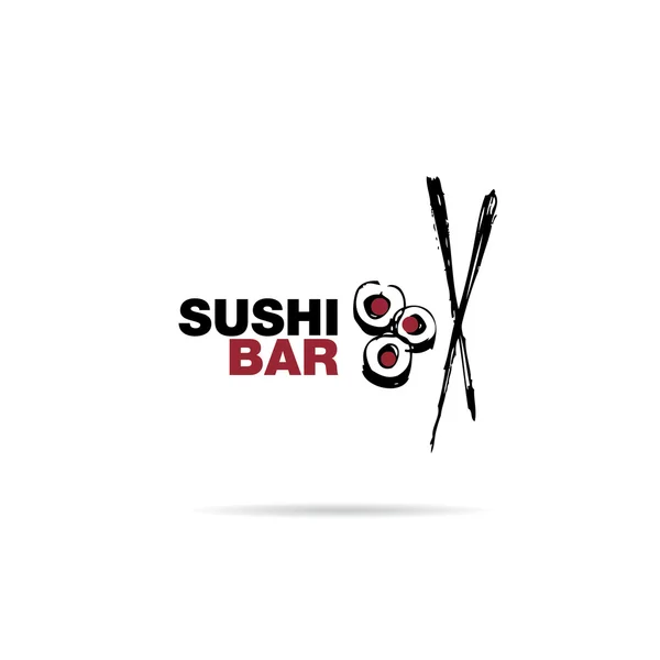 Logotipo da barra de sushi —  Vetores de Stock