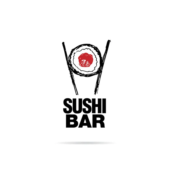 Logo de la barra de sushi — Archivo Imágenes Vectoriales