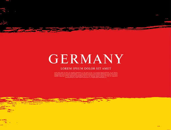 Flagge mit deutschem Hintergrund — Stockvektor