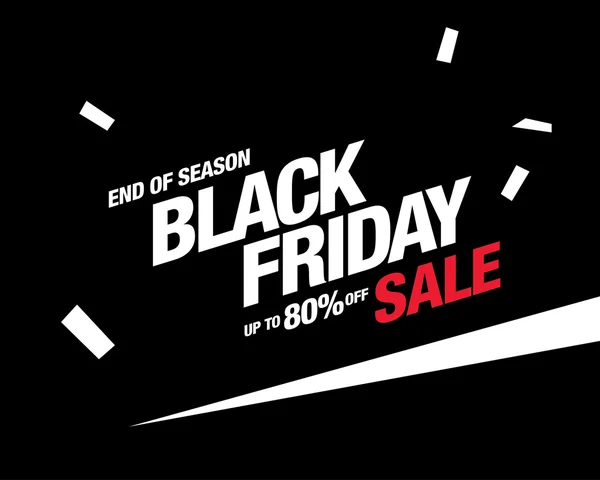 Black Friday Banner de venta — Vector de stock