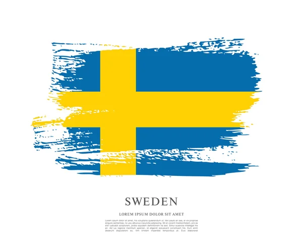 Suède Pinceau course fond — Image vectorielle