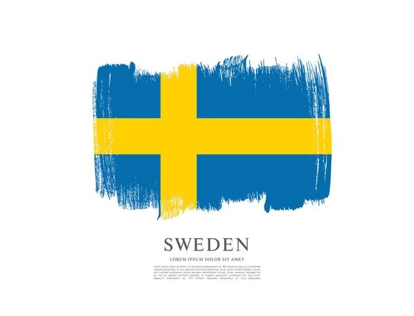 Tło obrysu pędzla Szwecja — Wektor stockowy